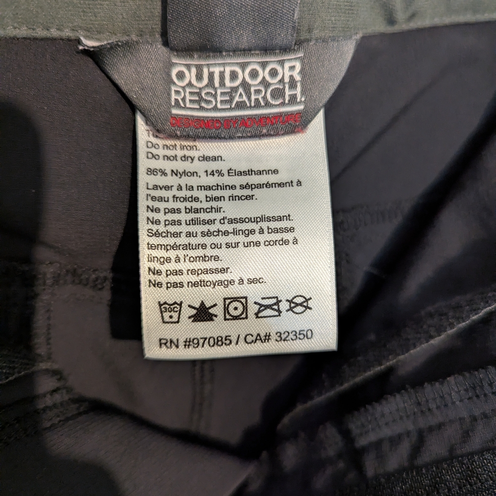 Outdoor Research Men's Black Shorts - Picture 5 of 5